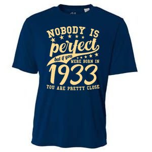 Nobody Is Perfect Born In 1933 90th Birthday Cooling Performance Crew T-Shirt