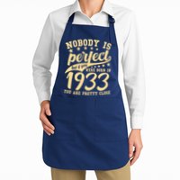Nobody Is Perfect Born In 1933 90th Birthday Apron