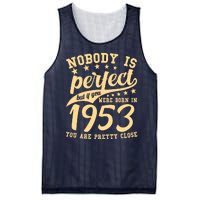 Nobody Is Perfect Born In 1953 70th Birthday Mesh Reversible Basketball Jersey Tank