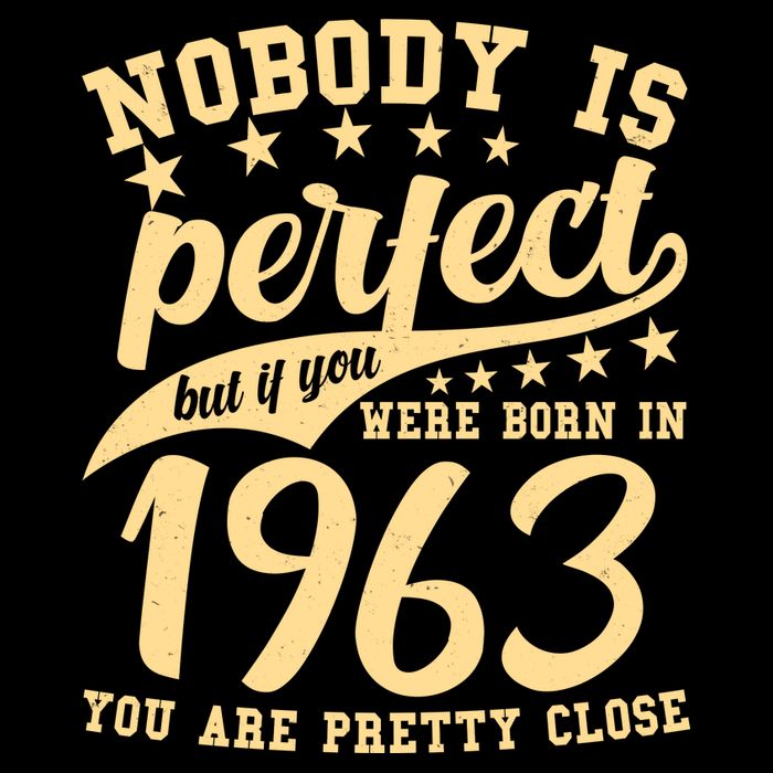 Nobody Is Perfect Born In 1963 60th Birthday Wool Snapback Cap