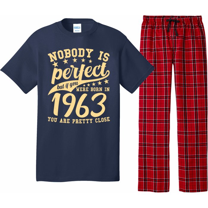 Nobody Is Perfect Born In 1963 60th Birthday Pajama Set