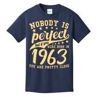 Nobody Is Perfect Born In 1963 60th Birthday Kids T-Shirt