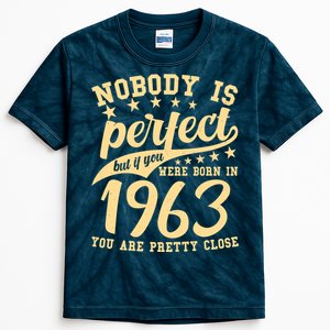 Nobody Is Perfect Born In 1963 60th Birthday Kids Tie-Dye T-Shirt