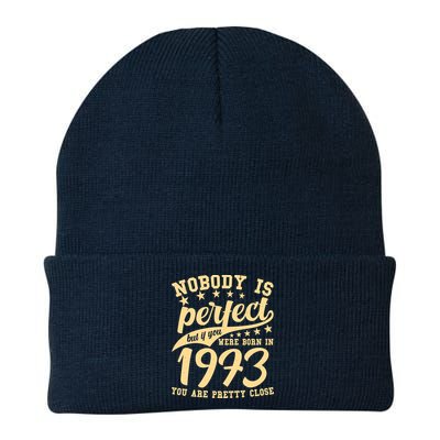 Nobody Is Perfect Born In 1973 50th Birthday Beanie