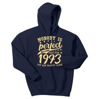 Nobody Is Perfect Born In 1973 50th Birthday Kids Hoodie