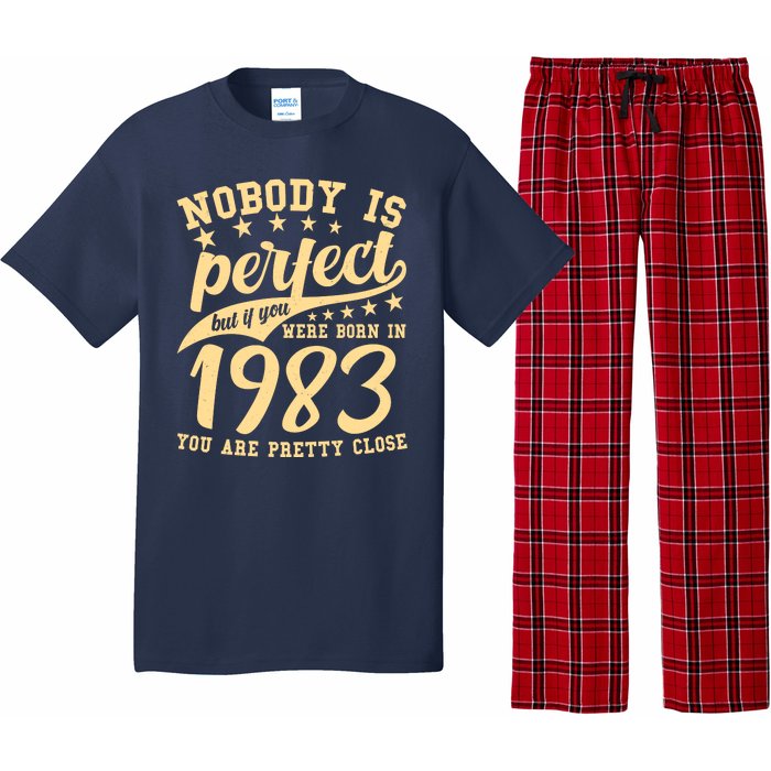 Nobody Is Perfect Born In 1983 40th Birthday Pajama Set