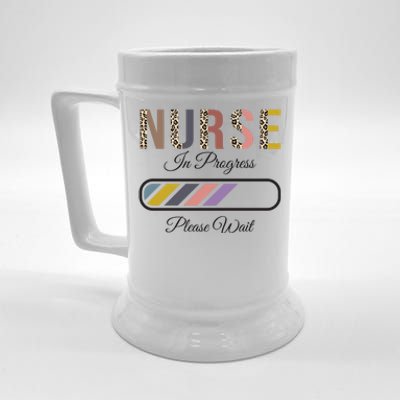 Nurse In Progress Please Wait Future Nurse Funny Cute Gift Beer Stein