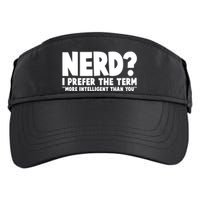 Nerd I Prefer The Term More Intelligent Than You Adult Drive Performance Visor
