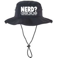 Nerd I Prefer The Term More Intelligent Than You Bucket Hat