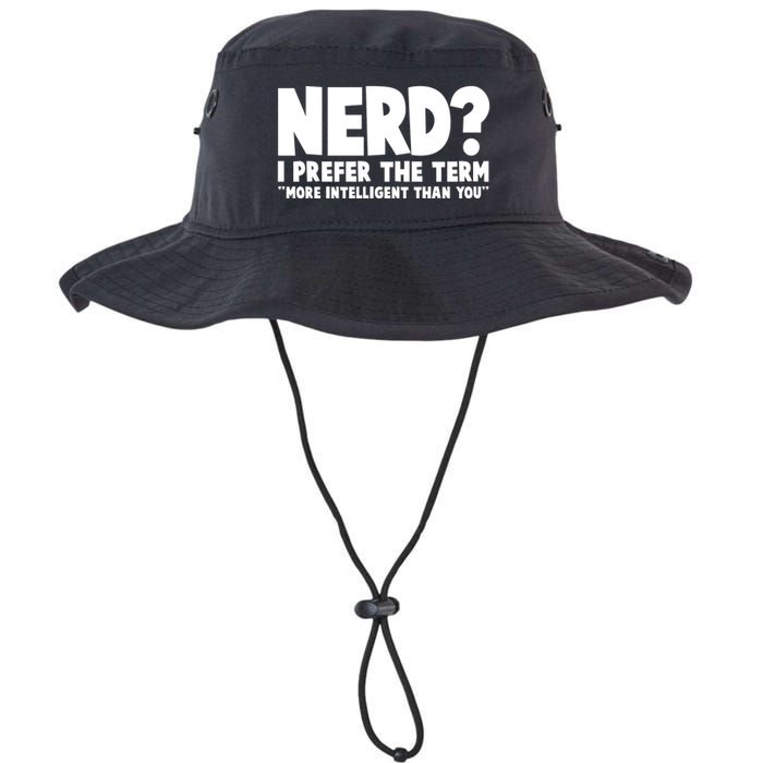 Nerd I Prefer The Term More Intelligent Than You Bucket Hat
