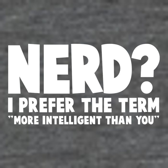 Nerd I Prefer The Term More Intelligent Than You Premium T-Shirt