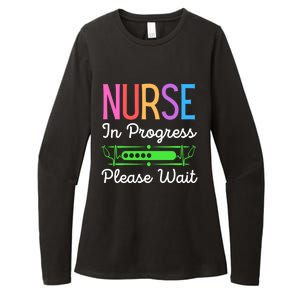 Nurse In Progress Please Wait Funny Future Nurse Gift Womens CVC Long Sleeve Shirt