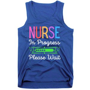 Nurse In Progress Please Wait Funny Future Nurse Gift Tank Top