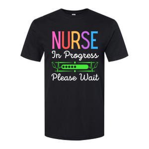 Nurse In Progress Please Wait Funny Future Nurse Gift Softstyle CVC T-Shirt