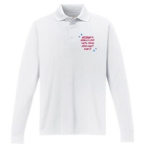 Nothing Is Really Lost Until Your Mom Can't Find It Funny Performance Long Sleeve Polo