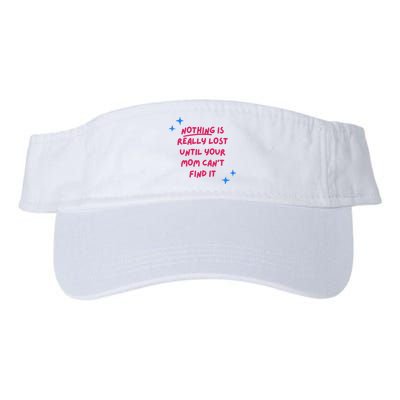 Nothing Is Really Lost Until Your Mom Can't Find It Funny Visor