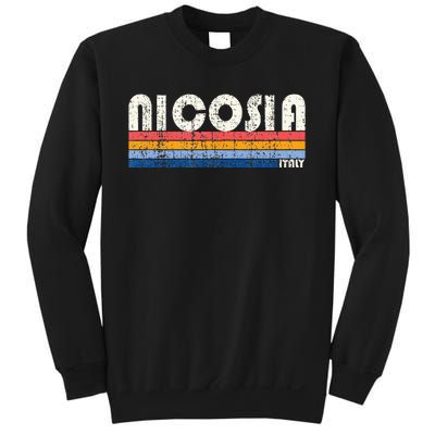 Nicosia Italy Retro 70s 80s Style Sweatshirt