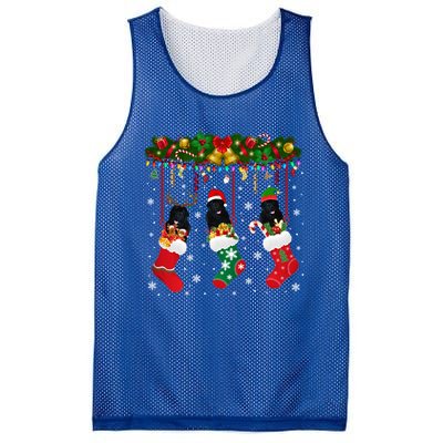 Newfoundland In Sock Xmas Reindeer Santa Elf Dog Gift Mesh Reversible Basketball Jersey Tank