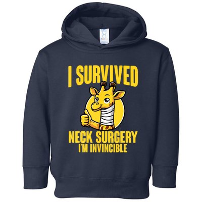 Neck Injury Survivor I Survived Neck Surgery Recovery Toddler Hoodie