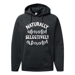 Naturally Introverted Selectively Extroverted Performance Fleece Hoodie