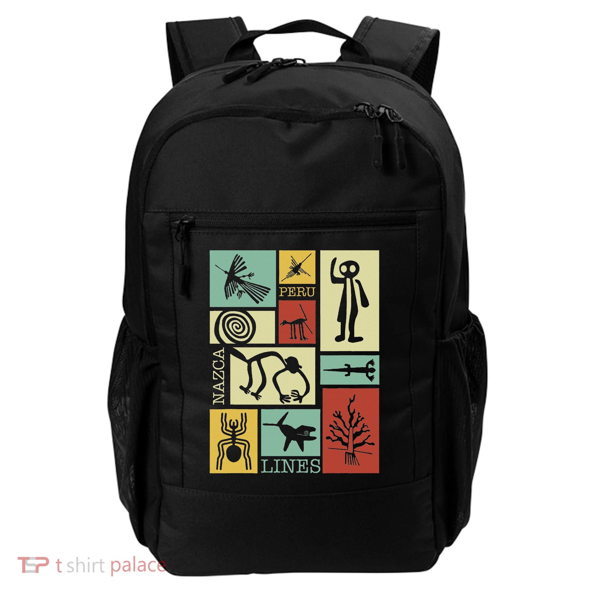 National Introvert Society Nazca Lines Peru Geoglyphs Retro  Daily Commute Backpack