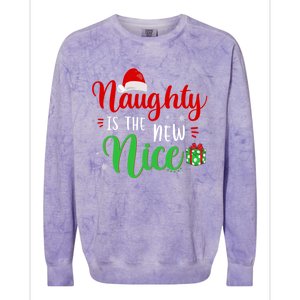 Naughty Is The New Nice Clothes Funny Holiday Gift Christmas Gift Colorblast Crewneck Sweatshirt