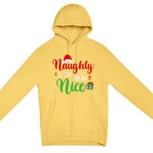 Naughty Is The New Nice Clothes Funny Holiday Gift Christmas Gift Premium Pullover Hoodie