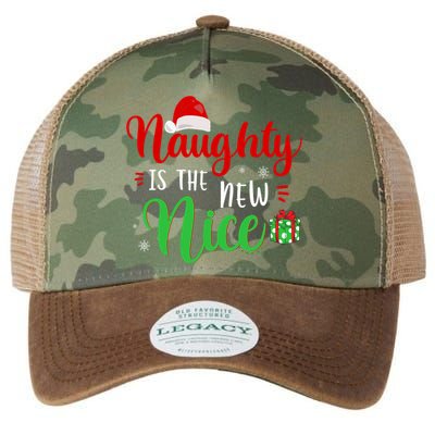 Naughty Is The New Nice Clothes Funny Holiday Gift Christmas Gift Legacy Tie Dye Trucker Hat