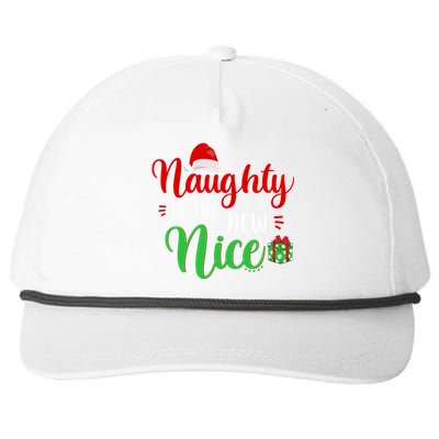 Naughty Is The New Nice Clothes Funny Holiday Gift Christmas Gift Snapback Five-Panel Rope Hat