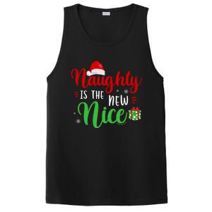 Naughty Is The New Nice Clothes Funny Holiday Gift Christmas Gift PosiCharge Competitor Tank