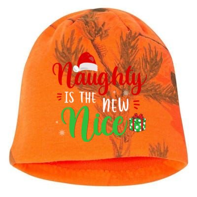 Naughty Is The New Nice Clothes Funny Holiday Gift Christmas Gift Kati - Camo Knit Beanie