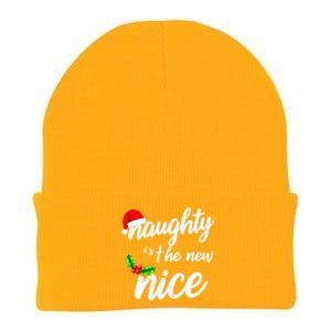 Naughty Is The New Nice Christmas Humor Funny Gift Knit Cap Winter Beanie