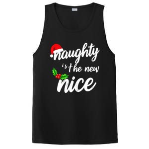 Naughty Is The New Nice Christmas Humor Funny Gift PosiCharge Competitor Tank