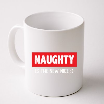 Naughty Is The New Nice Funny Christmas Quote Gift Coffee Mug