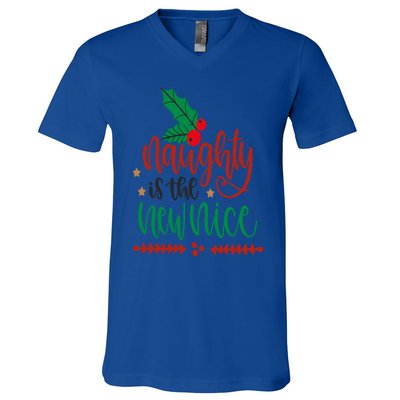 Naughty Is The New Nice Funny Christmas Gift Gift V-Neck T-Shirt