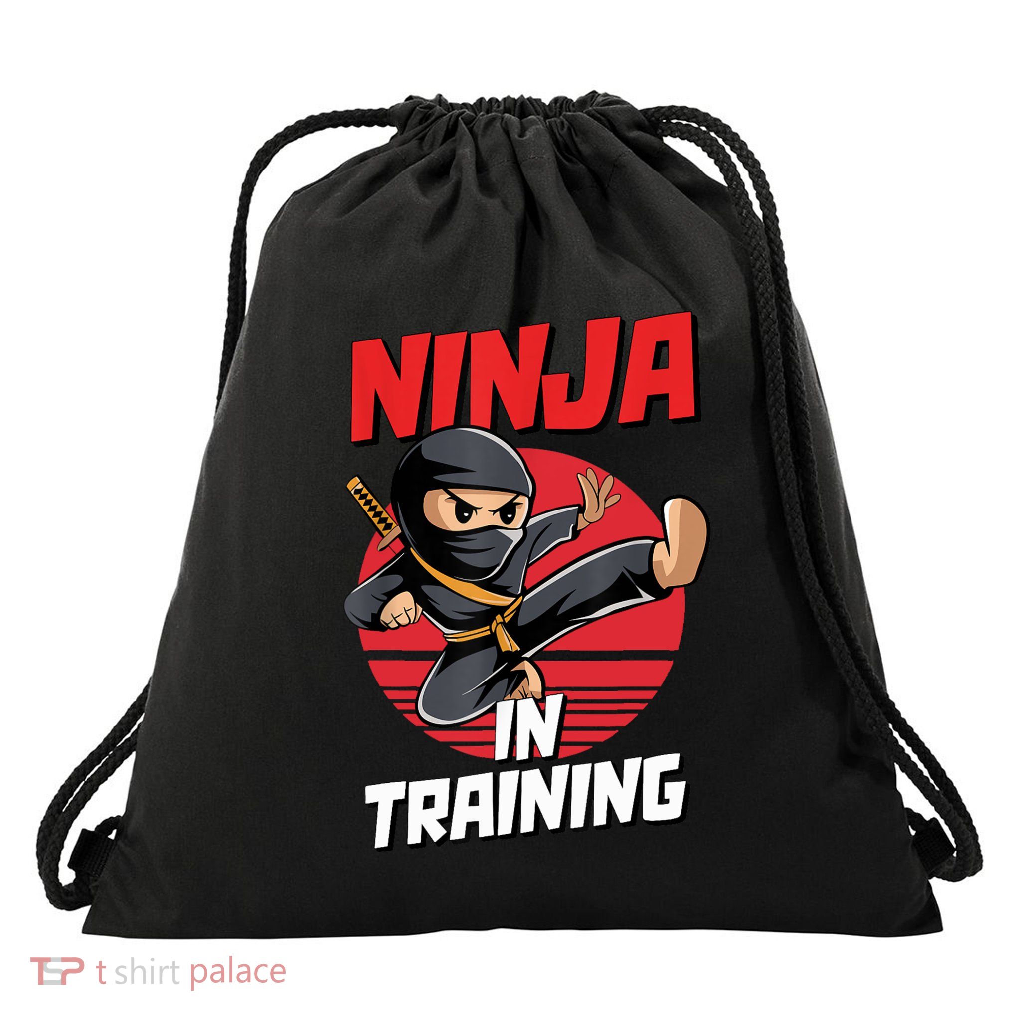 Ninja In Training Costume Party Warrior Drawstring Bag