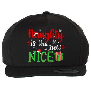 Naughty Is The New Nice Funny Santa Joke Christmas Humor Cute Gift Wool Snapback Cap