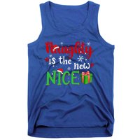 Naughty Is The New Nice Funny Santa Joke Christmas Humor Cute Gift Tank Top