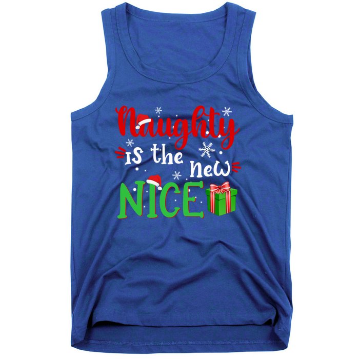 Naughty Is The New Nice Funny Santa Joke Christmas Humor Cute Gift Tank Top