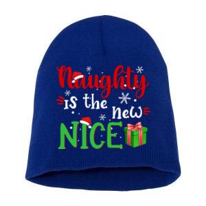 Naughty Is The New Nice Funny Santa Joke Christmas Humor Cute Gift Short Acrylic Beanie