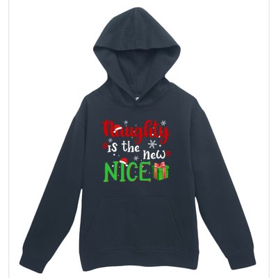 Naughty Is The New Nice Funny Santa Joke Christmas Humor Cute Gift Urban Pullover Hoodie