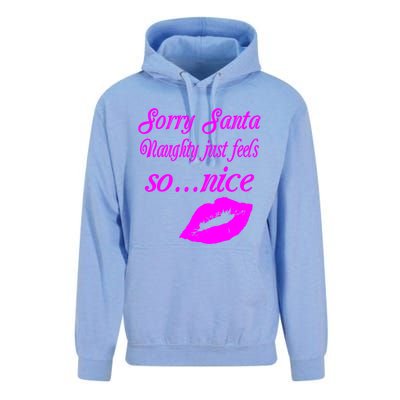 Naughty Is The New Nice Santa Xmas Lips Gift Unisex Surf Hoodie