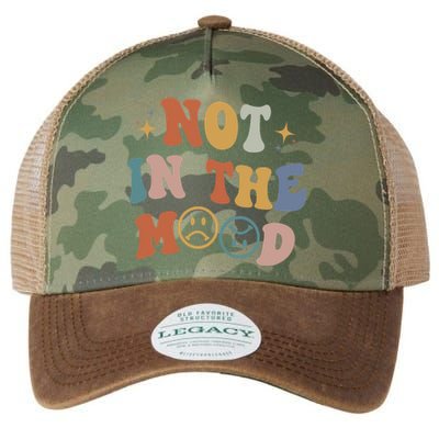 Not In The Mood With Words On Back Aesthetic Trendy Costume Legacy Tie Dye Trucker Hat