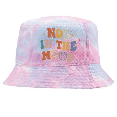 Not In The Mood With Words On Back Aesthetic Trendy Costume Tie-Dyed Bucket Hat