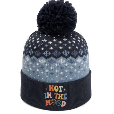 Not In The Mood With Words On Back Aesthetic Trendy Costume The Baniff Cuffed Pom Beanie