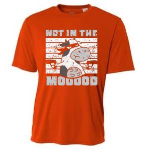 Not In The Mooood Cow Cows Farm Animals Lover Cooling Performance Crew T-Shirt