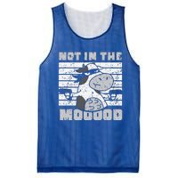 Not In The Mooood Cow Cows Farm Animals Lover Mesh Reversible Basketball Jersey Tank