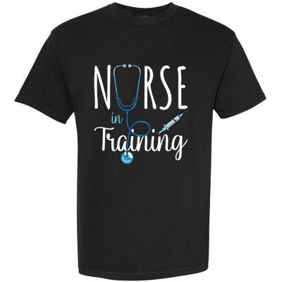 Nurse In Training Nursing School Stethoscope Future Nurse Gift Garment-Dyed Heavyweight T-Shirt