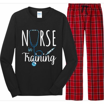 Nurse In Training Nursing School Stethoscope Future Nurse Gift Long Sleeve Pajama Set