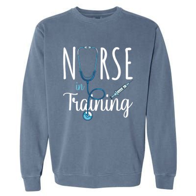 Nurse In Training Nursing School Stethoscope Future Nurse Gift Garment-Dyed Sweatshirt